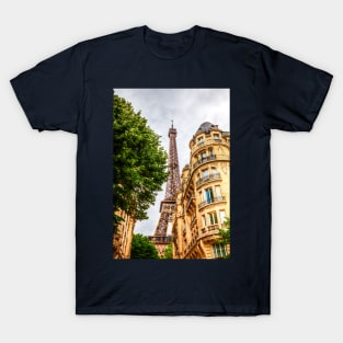 Eiffel Tower Paris, Between The Buildings T-Shirt